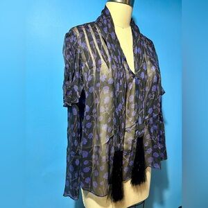 Diane Von Furstenberg sheer top